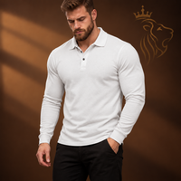 Men's Long-Sleeve Polo T-Shirt