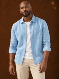 Linen shirt men's business