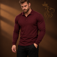 Men's Long-Sleeve Polo T-Shirt