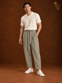Chinese Style Men's Loose Casual Trousers Cotton Linen