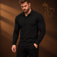 Men's Long-Sleeve Polo T-Shirt