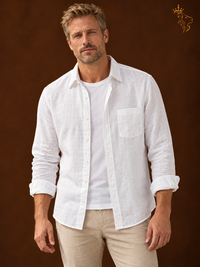Linen shirt men's business