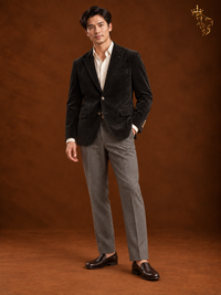 Corduroy Suit Jacket Business Casual Men